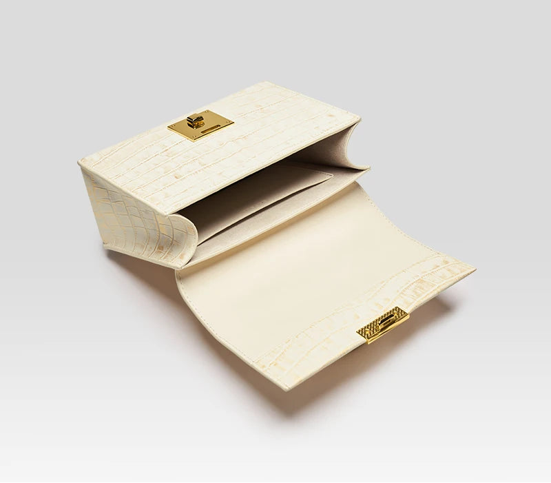 Clémence Leather Lock Bag