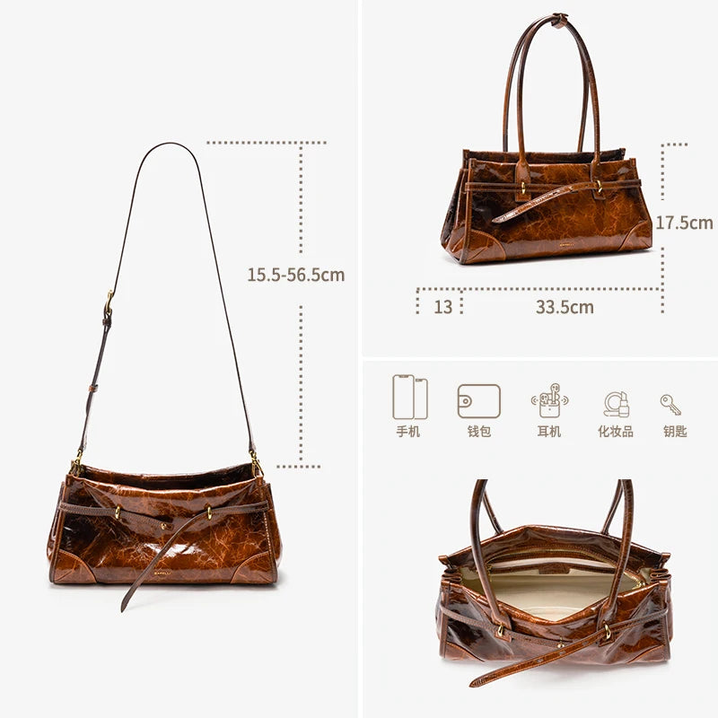 Élodie Leather Shoulder Bag