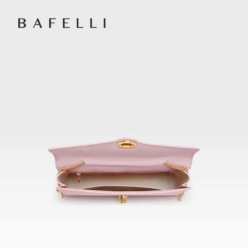 Apolline Leather Lock Clutch