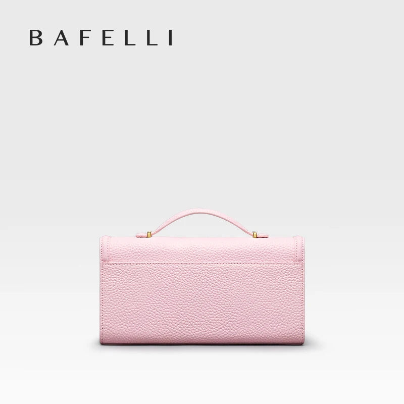 Apolline Leather Lock Clutch