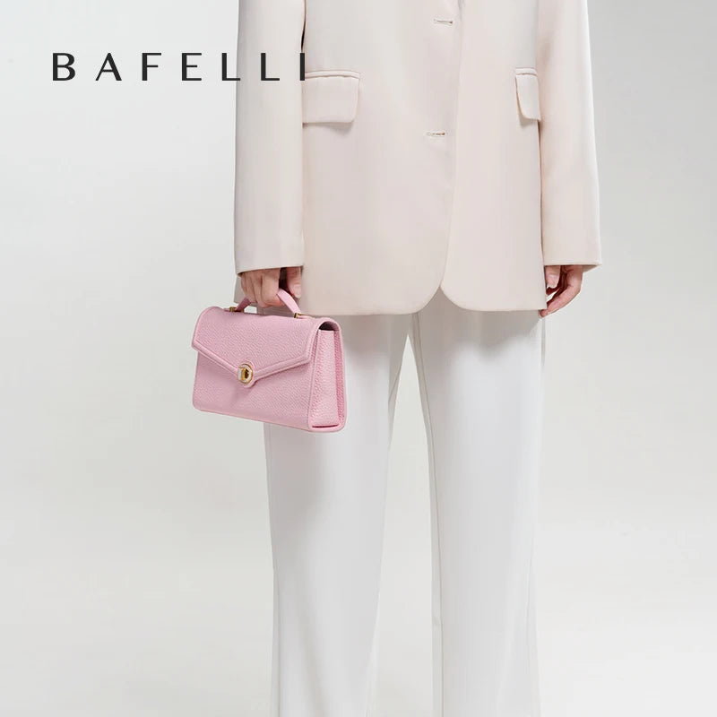 Apolline Leather Lock Clutch